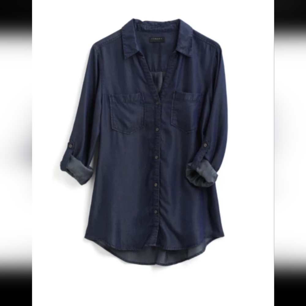 Tinsel Navy Blue Blouse